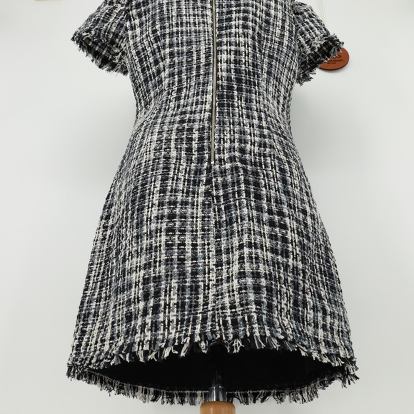 KATE SPADE Flutter Sleeve Tweed‎ Dress - Picture 4 of 10